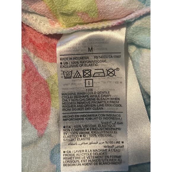 GUC Old Navy Multi Color Sundress Spaghetti Straps Adjustable Size Medium - Picture 4 of 5